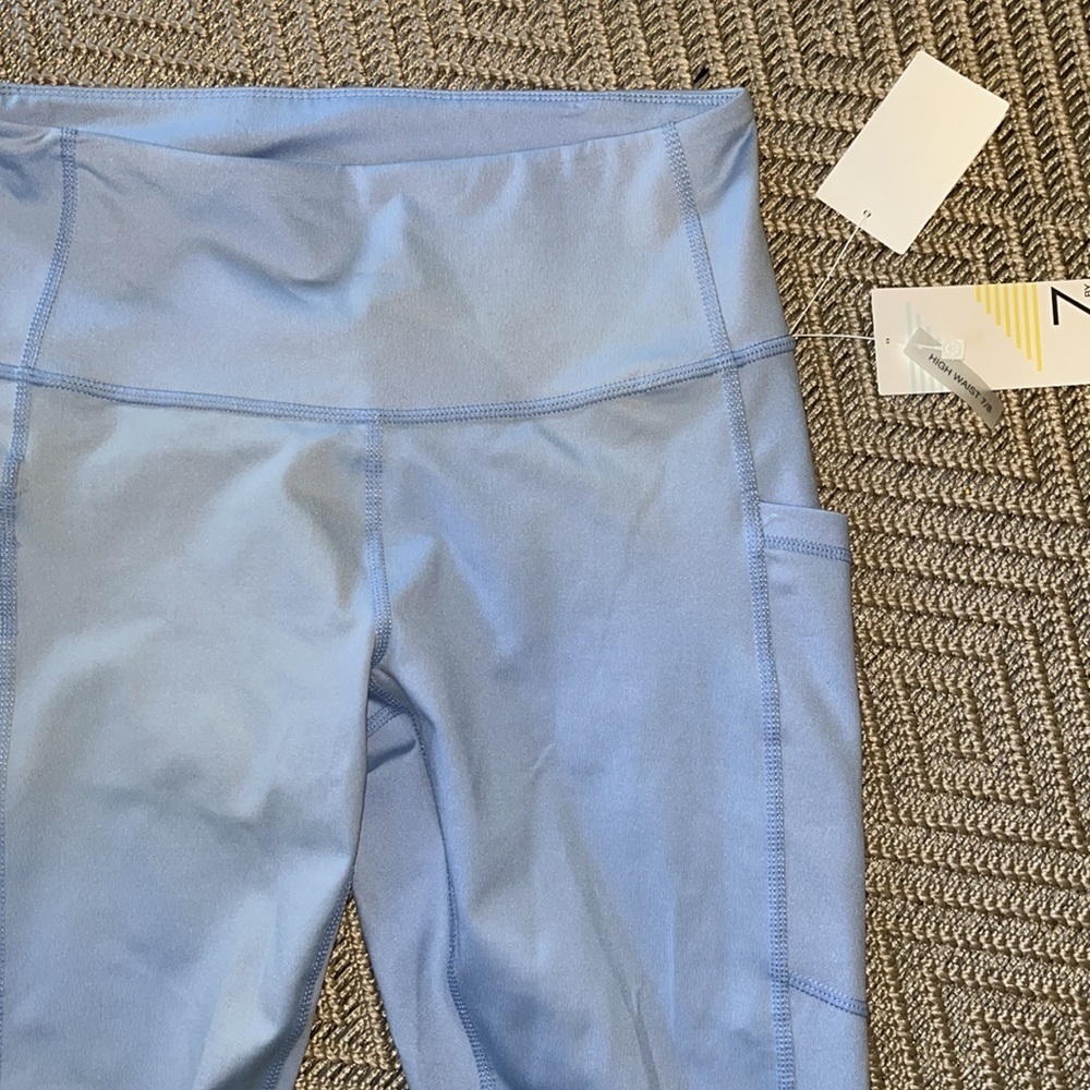 Z BY ZELLA High Rise 7/8 Daily Pocket Leggings In Blue Serenity - Picture 3 of 6